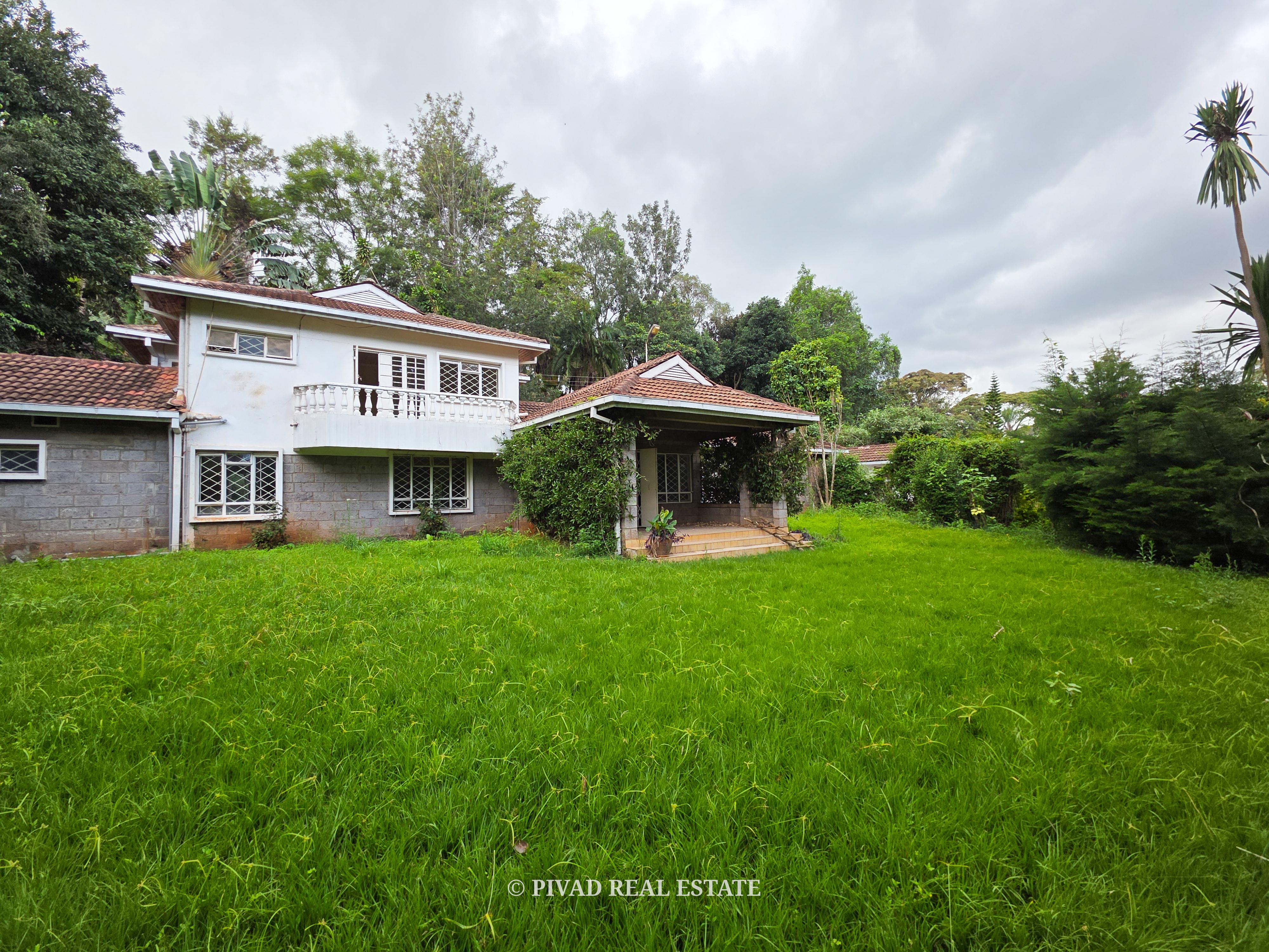 1 Acre Residential Land with an old House available for Sale in Old Muthaiga Estate