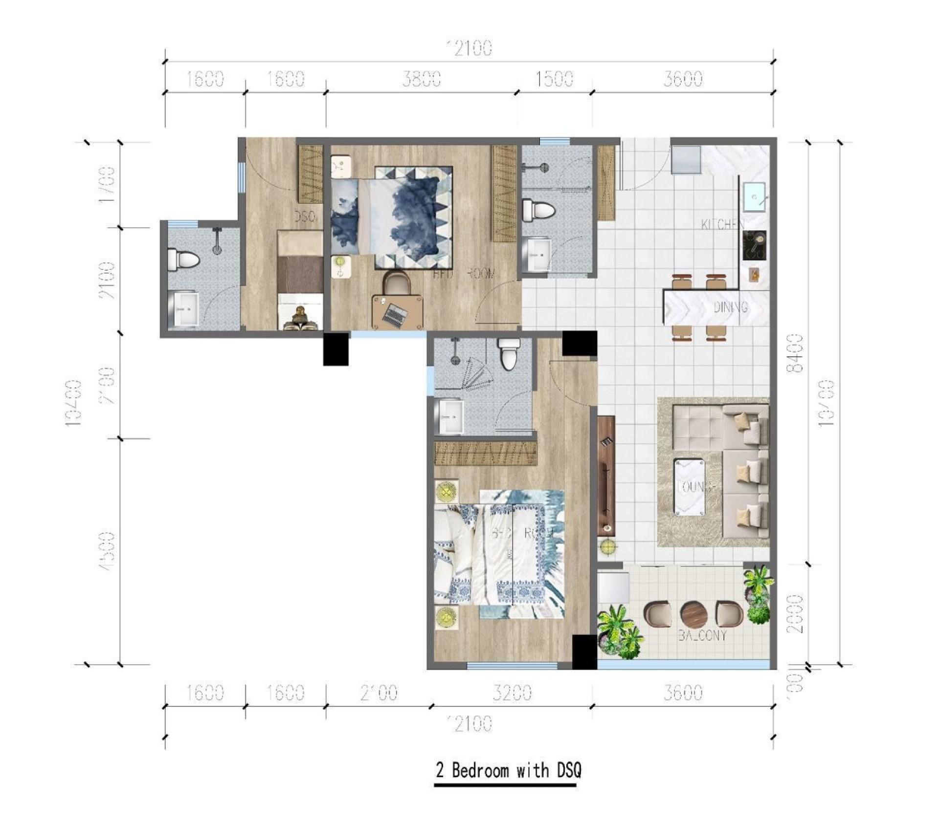The Oxford Homes | Modern 1 & 2 Bedroom Apartments for Sale on Riverside Drive, Westlands